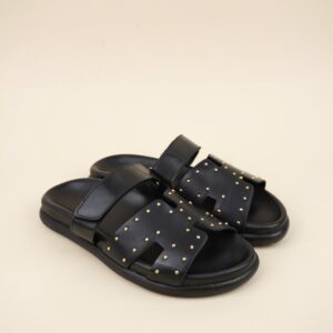 Ženske kožne papuče Invento 802 Black