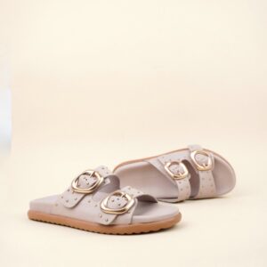 Ženske kožne papuče Invento 802 Grey