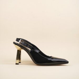 Ženske kožne sandale Sofia Baldi 594 Crna lak