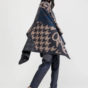 Anekke pončo 41284-002 Plava