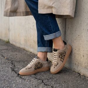 Ženske kožne patike Invento 640 Sughero leopard