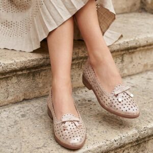 Puder roze mokasine C21