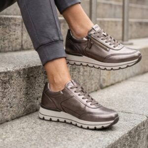 bronza kožne patike ženske