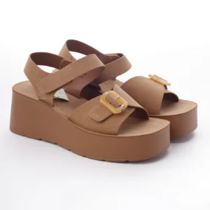 ženske camel sandale na platformu