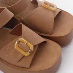 ženske sandale camel na platformu