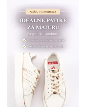 Bele ženske patike sa rose gold detaljima – elegantan model za svaki dan i posebne prilike