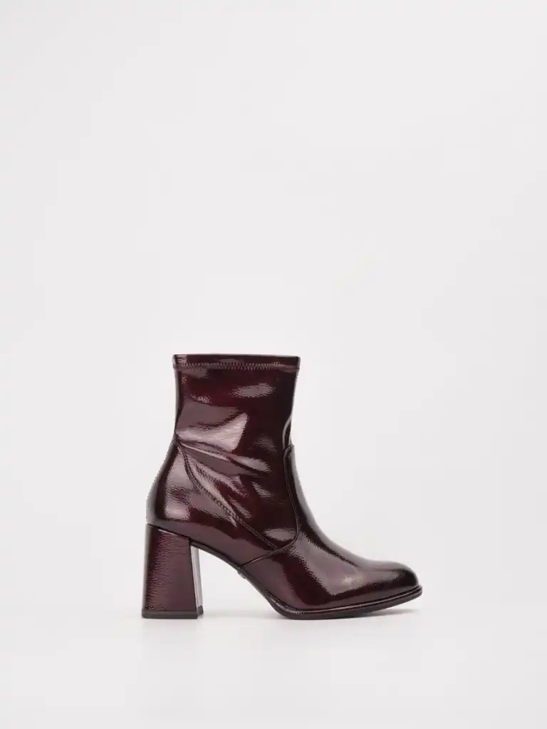 Bordo lak ženske čizme Tamaris 25357-41