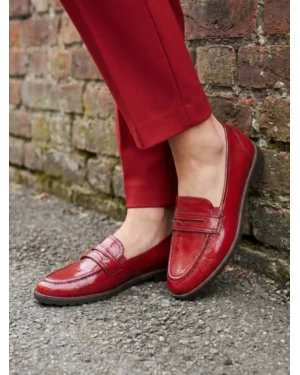 Ženske mokasine Tamaris 24239-42 Red patent
