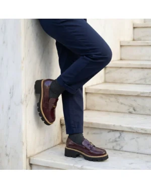 Bordo ženske mokasine Favorito L282527