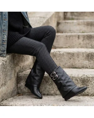 Ženske čizme LH562558 Black-pu