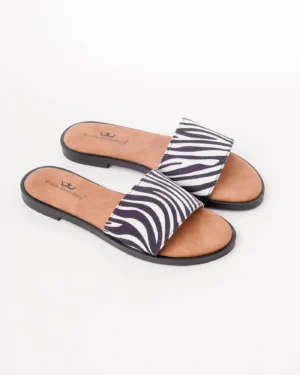 Zebra/animal print ženske papuče PA59