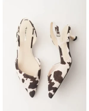 cow print ženske sandalete