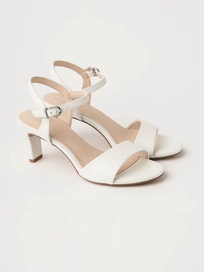 Bele ženske sandale elegantne 28008-42