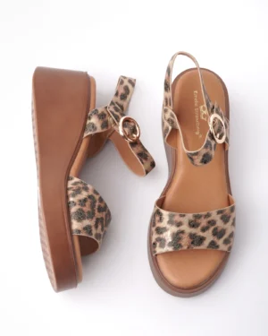 leopard print sandale