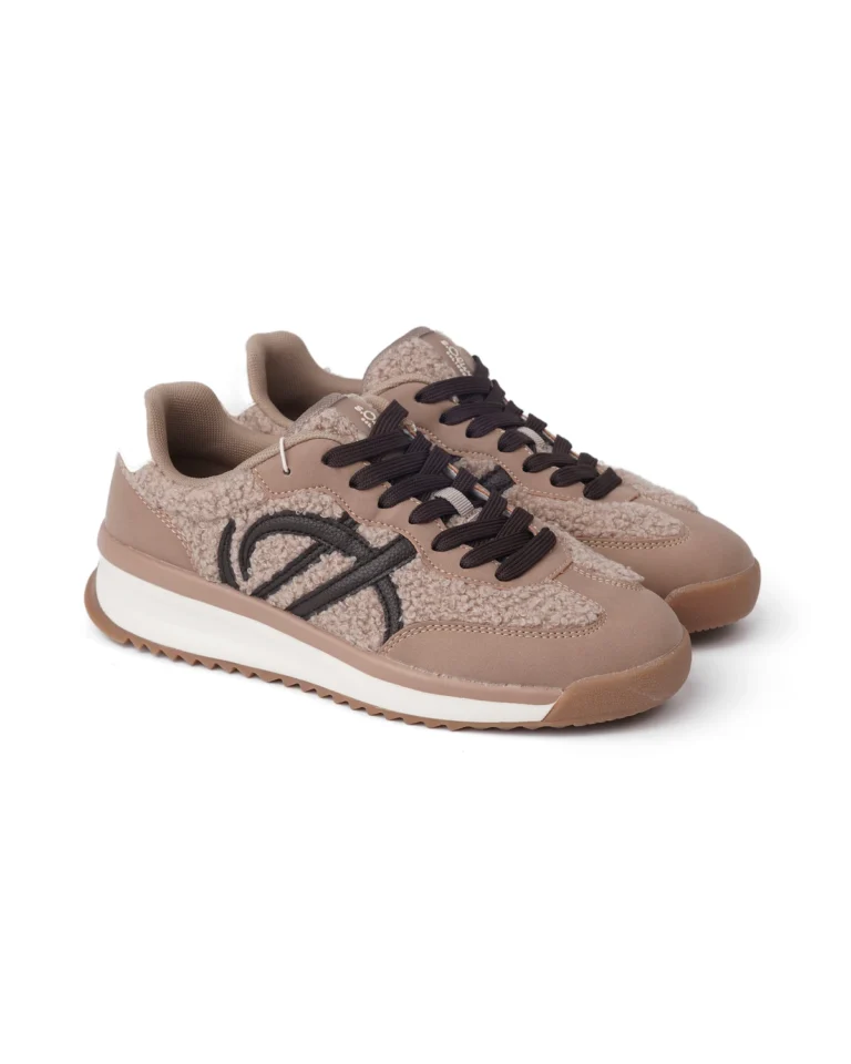 Bež ženske patike sa tamnim detaljima S.Oliver 2183390 TAUPE/BROWN