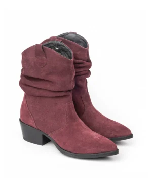 Bordo kožne kaubojke Stefano 79224