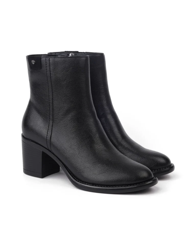 Crne ženske gležnjače na široku petu Neta AQ635 BLACK