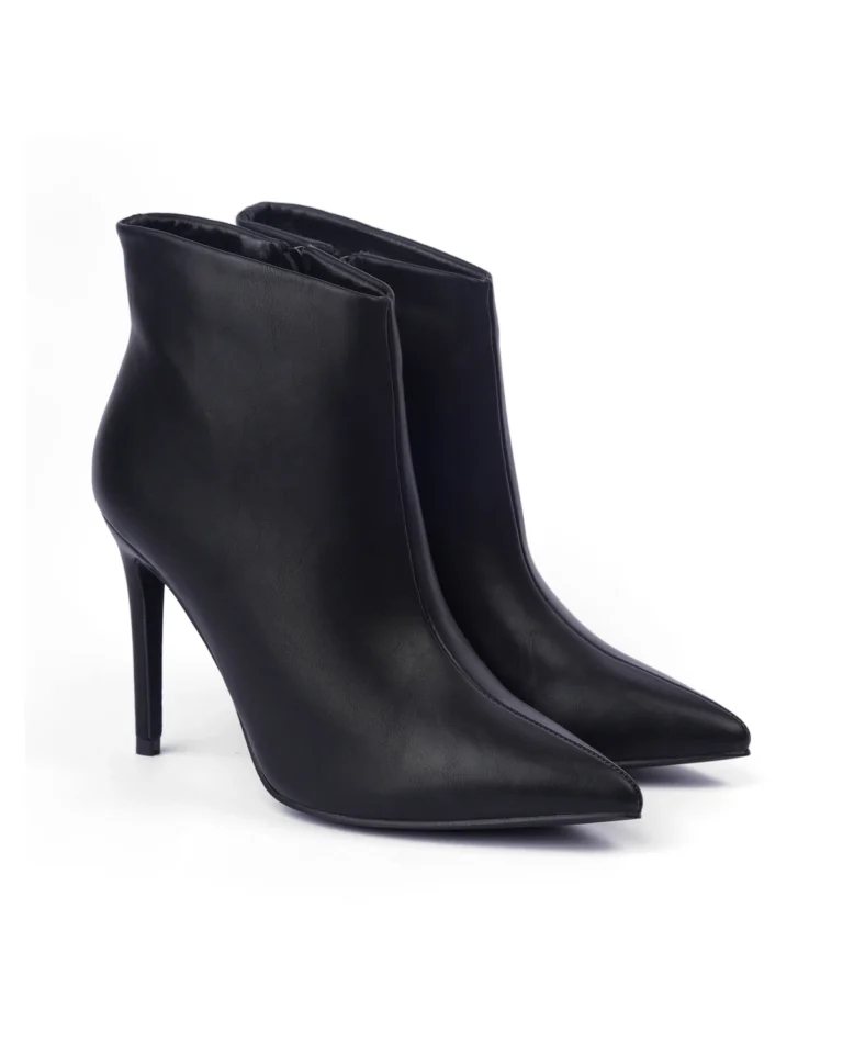 Crne ženske gležnjače na štiklu Favorito LH562609BLK