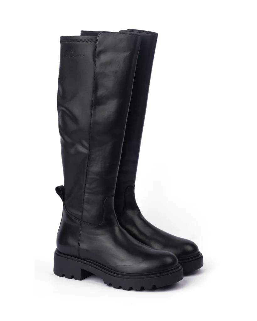Crne ženske visoke čizme S.Oliver 2183731 BLACK