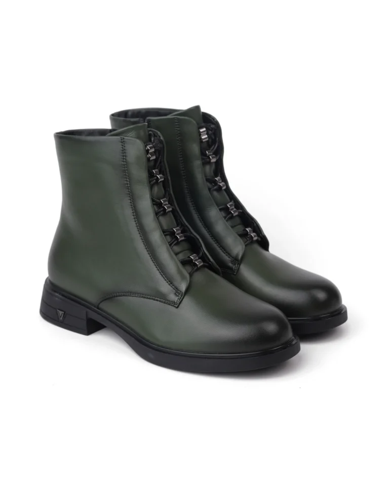 Zelene ženske gležnjače sa rajsferšlusom Neta AQ609 GREEN