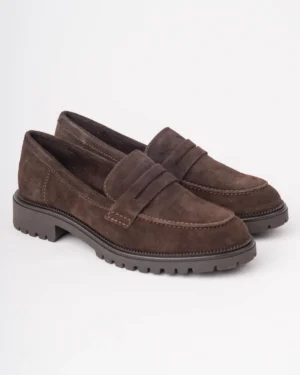 Braon ženske mokasine od velura Tamaris 24300-45