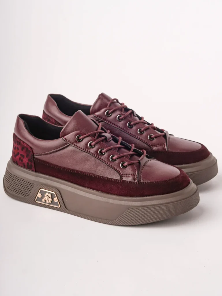Bordo leopard ženske patike P280