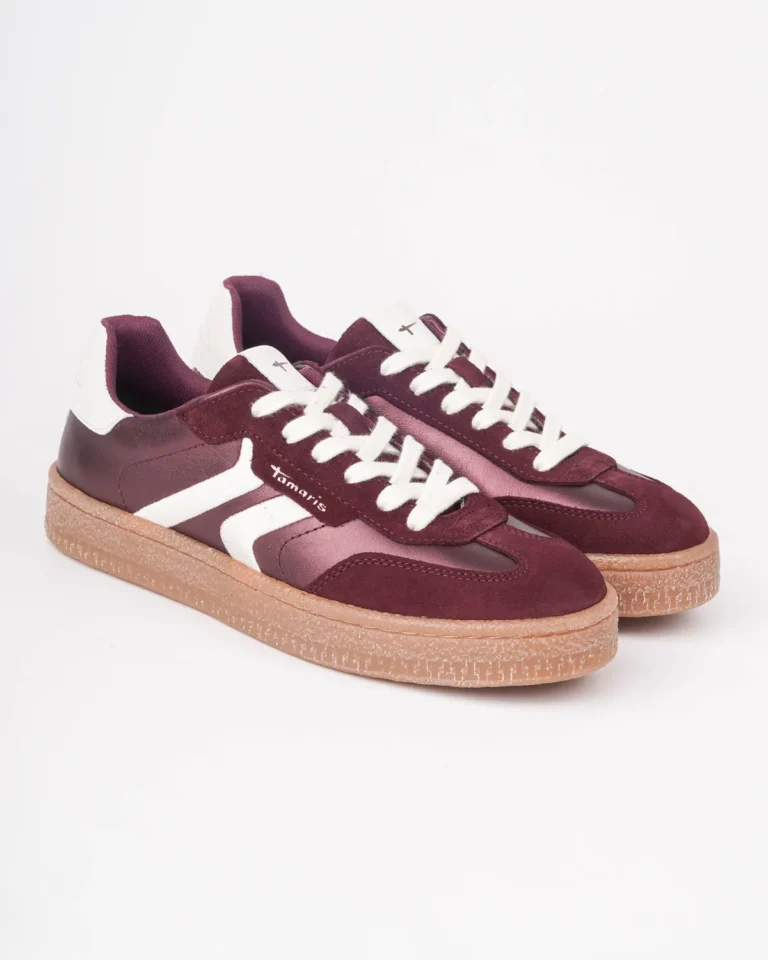 Bordo/metalik ženske patike 23723-44
