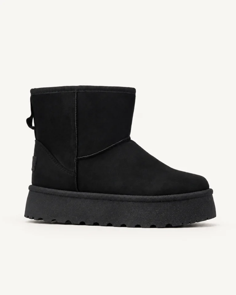 Crne ženske čizme na platformi Neta G11X BLACK