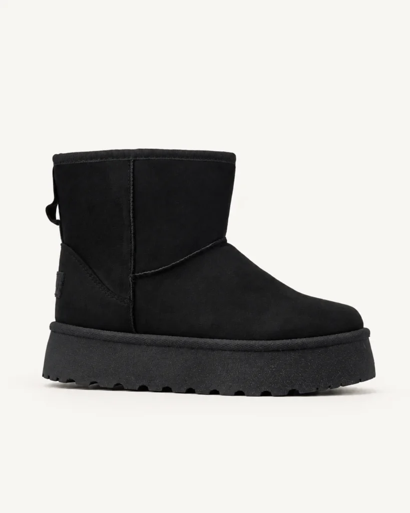 Crne ženske čizme na platformi Neta G11X BLACK