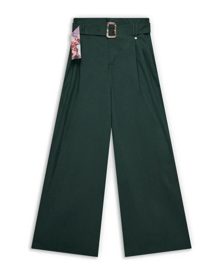 Anekke zelene palaco pantalone sa pojasom