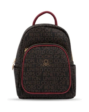Benetton ženski ranac BNT1645 – Braon/Bordo, prednja strana